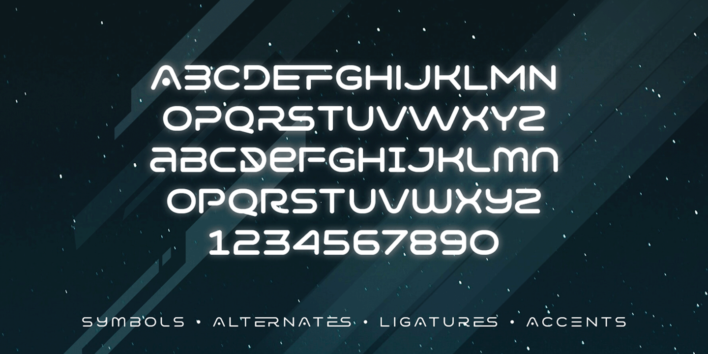 Varino Extrude Font preview